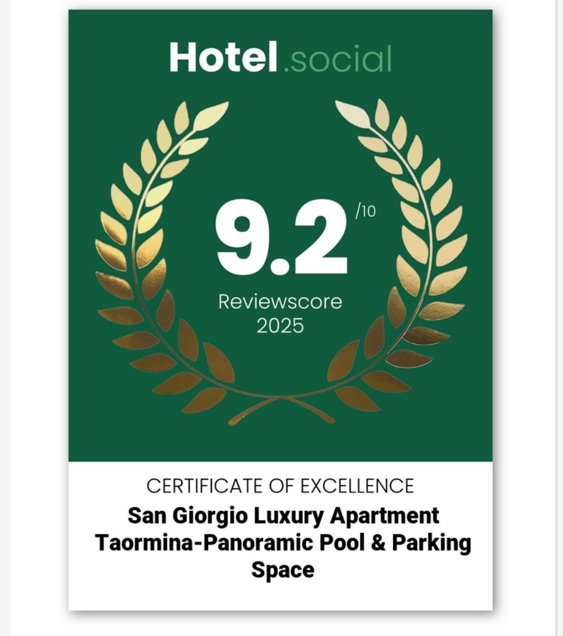 San Giorgio Luxury Apartment Taormina-Panoramic Pool & Parking Space Exterior foto